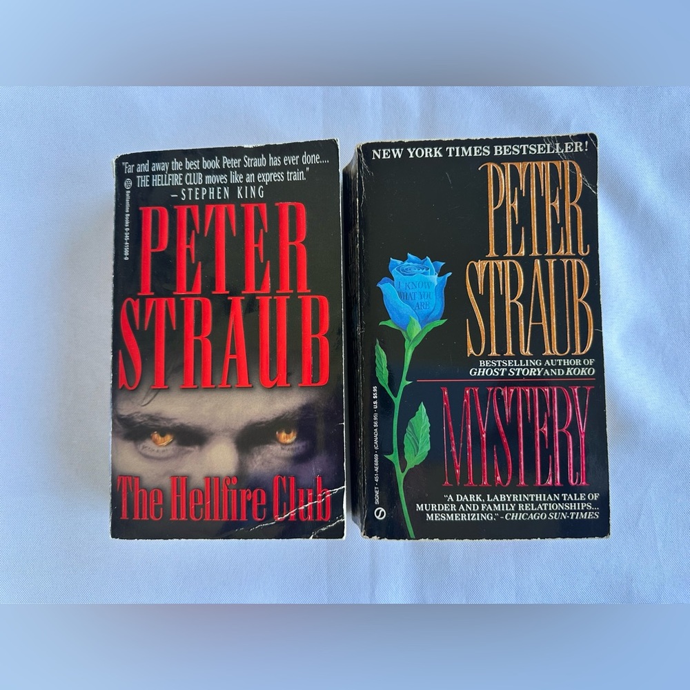 Peter Straub Paperbacks: The HellFire Club & Mystery 1996 1991